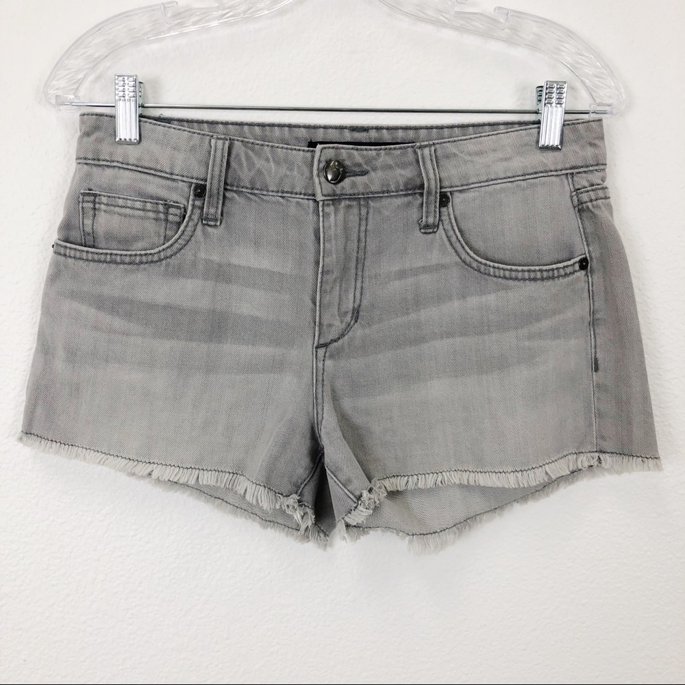 Joe’s Gray Easy Cut Off Short Denim Distressed 26